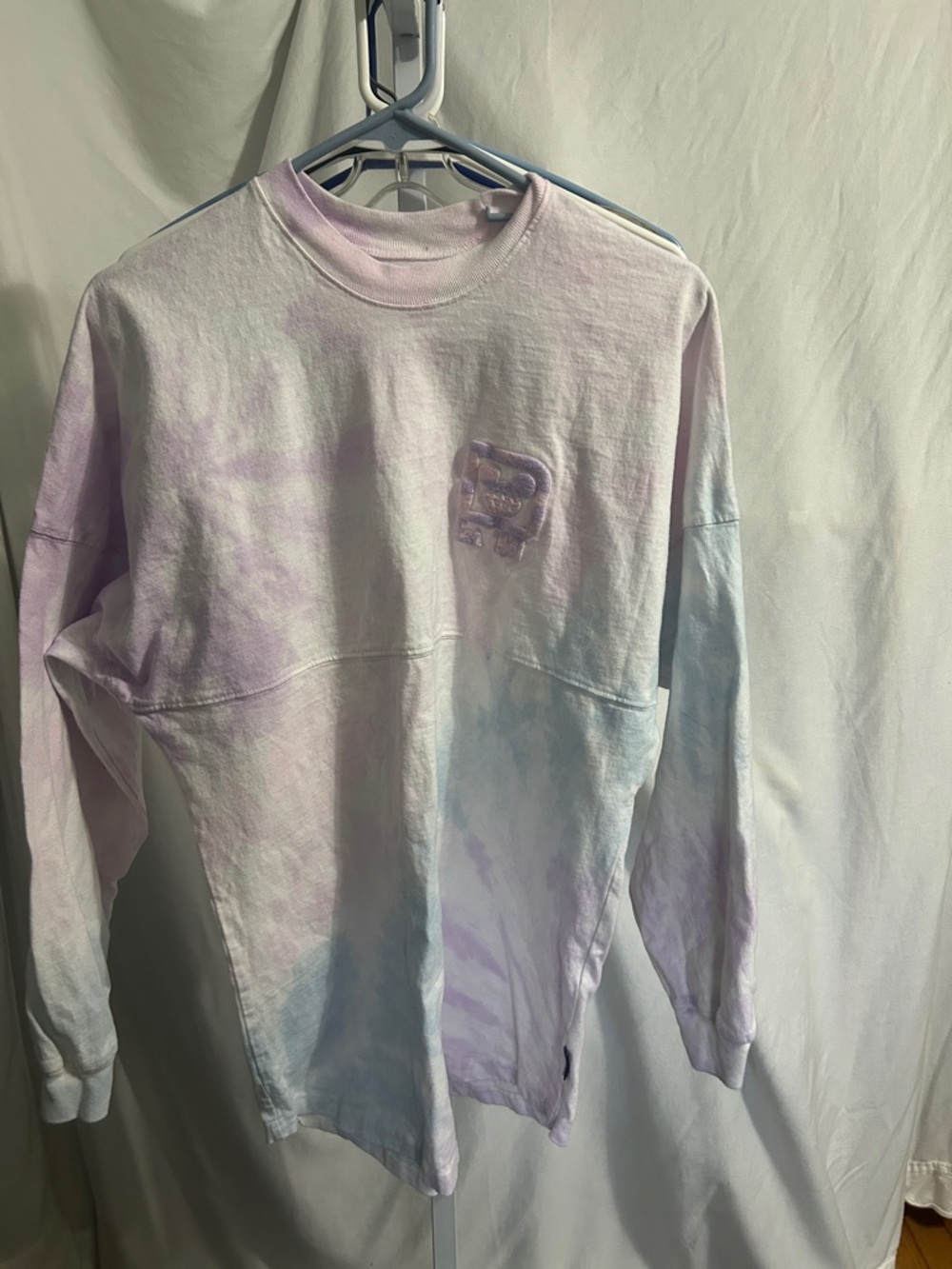 Purple and blue tie dye Wdw spirit jersey
